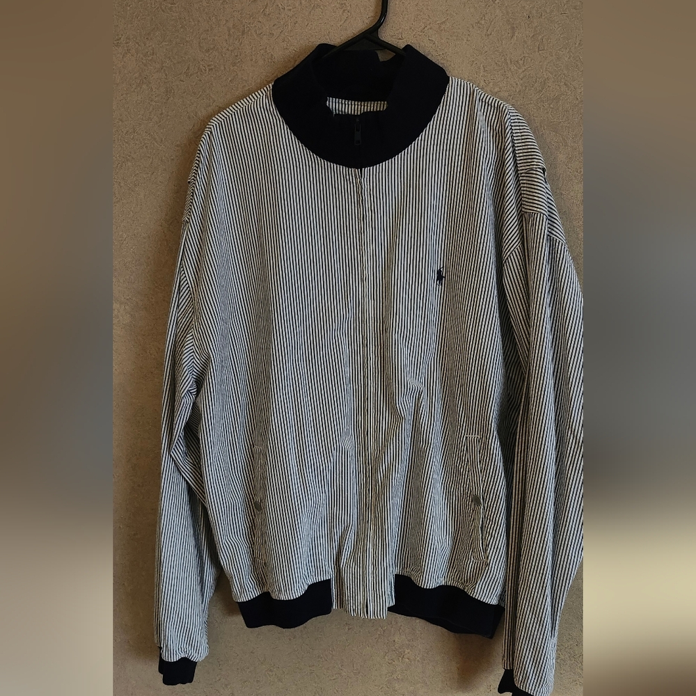 Polo golf pinstriped jacket